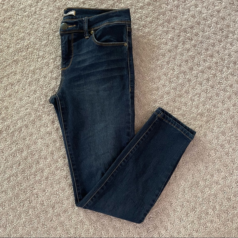 Free People Dark Wash Skinny Jegging Jeans